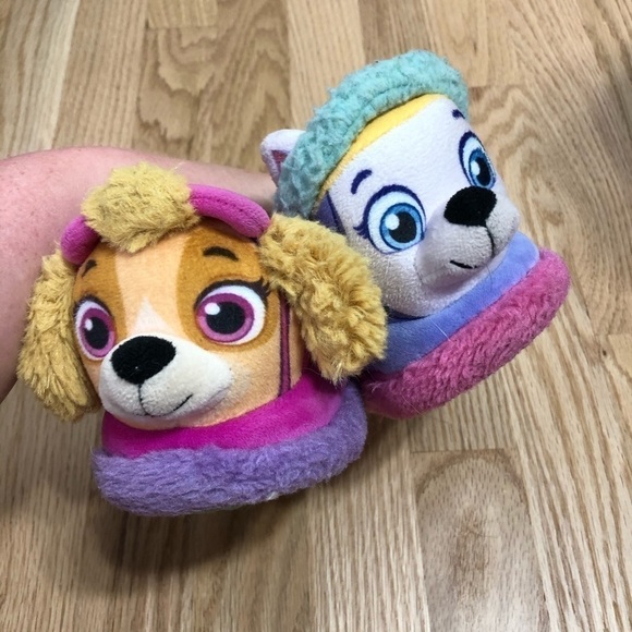 Paw Patrol Kids Slippers Sz 5-6 Girls Baby - Picture 2 of 7